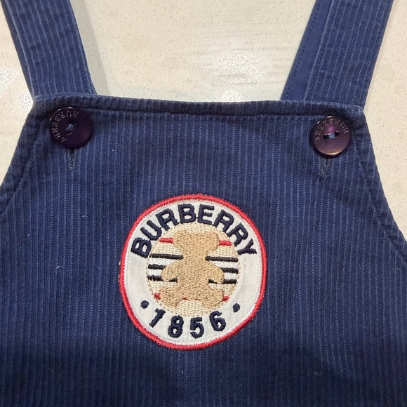 Burberry Striped Blue Kids Overalls